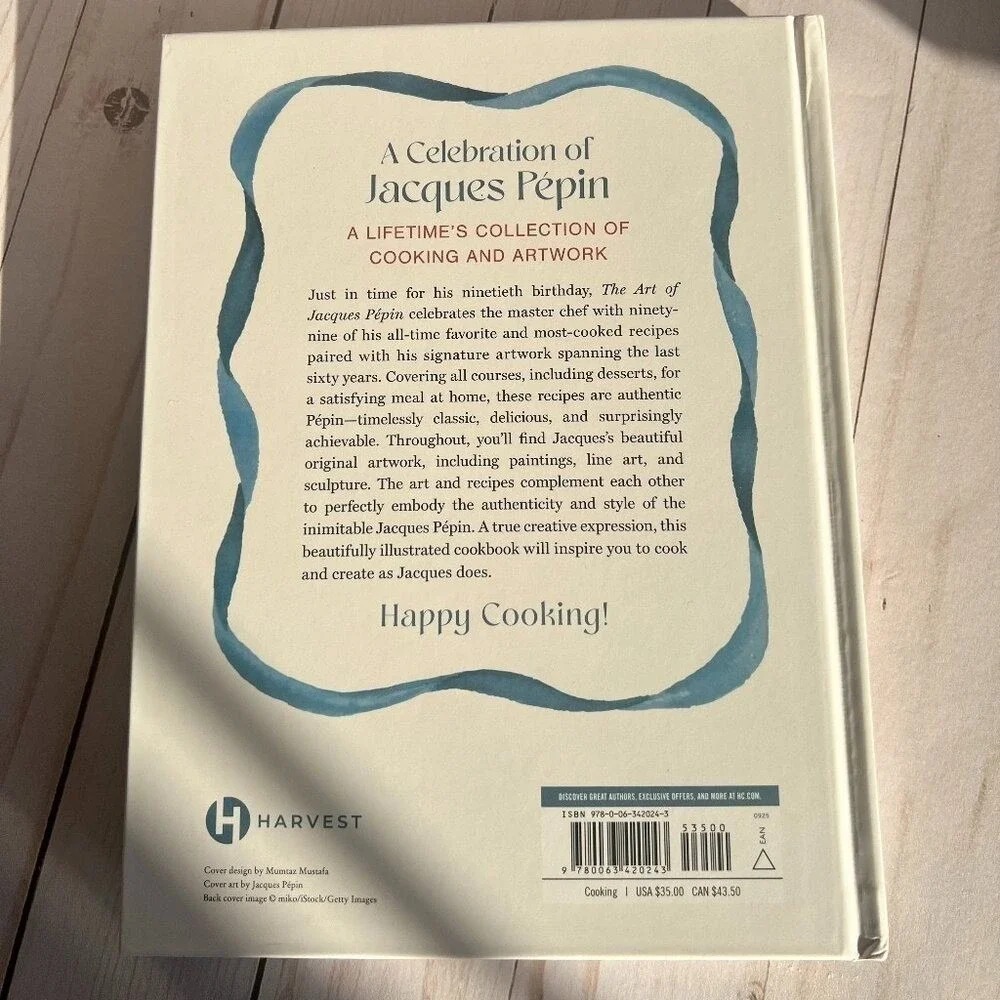Jacques Pépin SIGNED‎ 90th Birthday Cookbook NYT Bestseller Hardcover NEW 2025